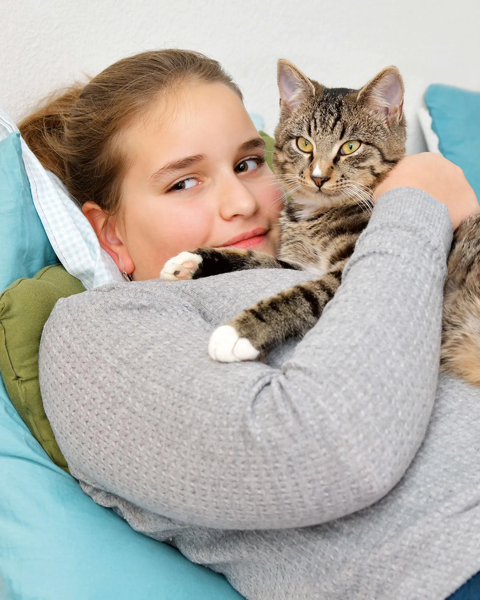 Zoe Frei mit ihrer Katze