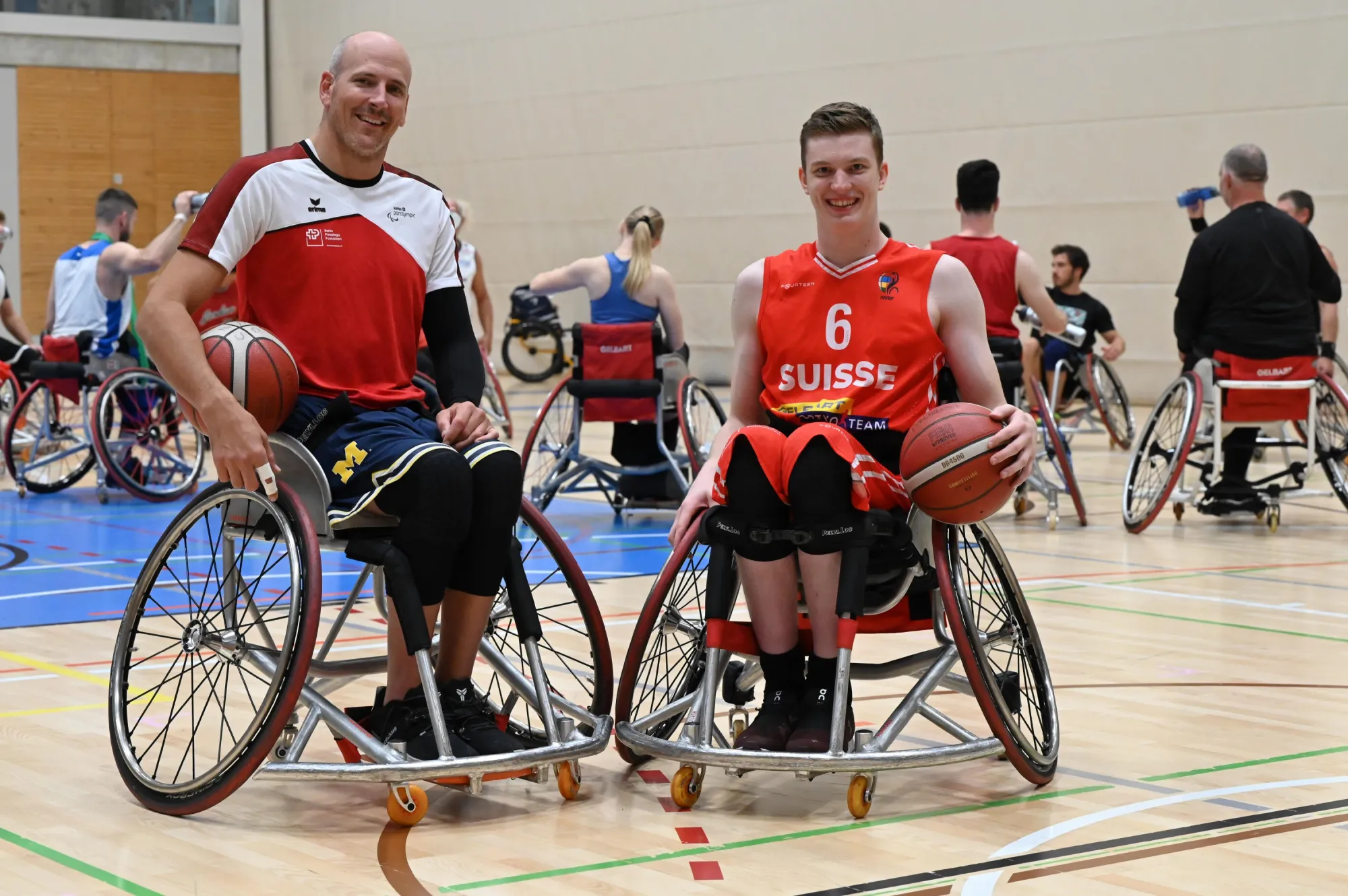 Patrick Rüegg und Nicolas Hausammann im gemeinsamen Training