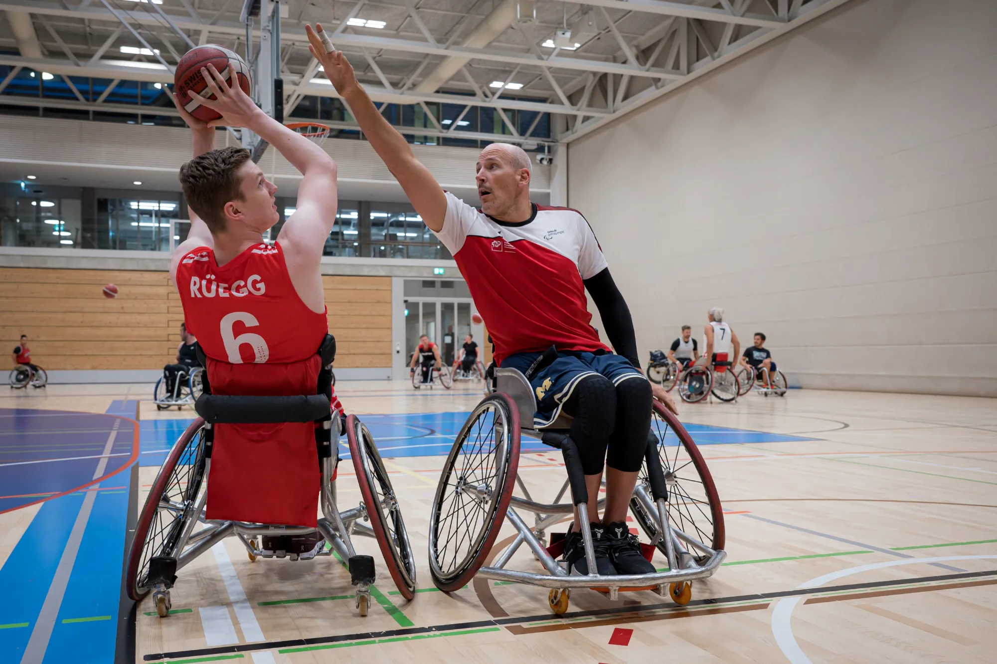 Patrick und Nicolas challengen sich im Training