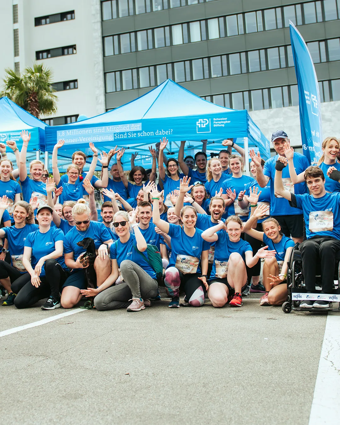 Das Lauf-Team der Schweizer Paraplegiker-Stiftung in Zug