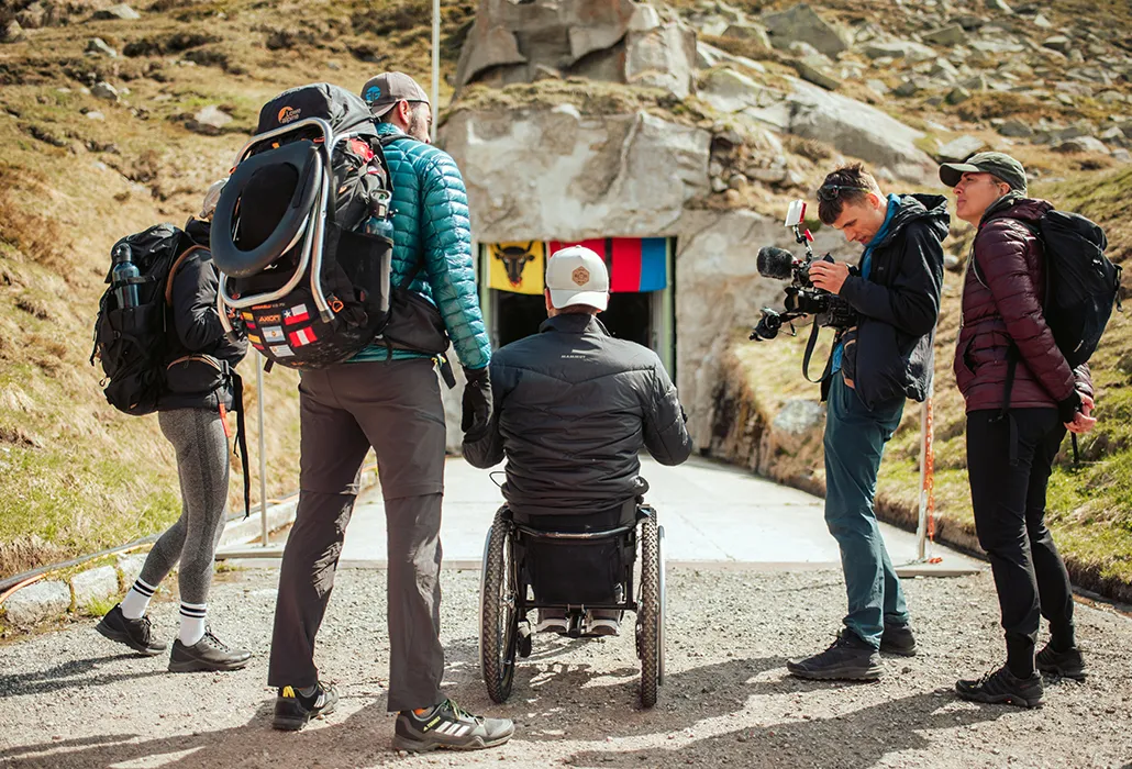 Aufnahmen von hinter den Kulissen der Sendung SRF Ohne Limit