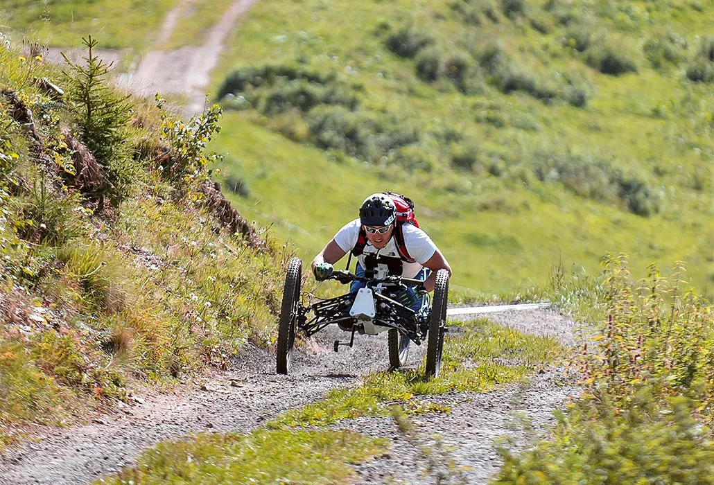 Murat Pelit auf dem Handbike