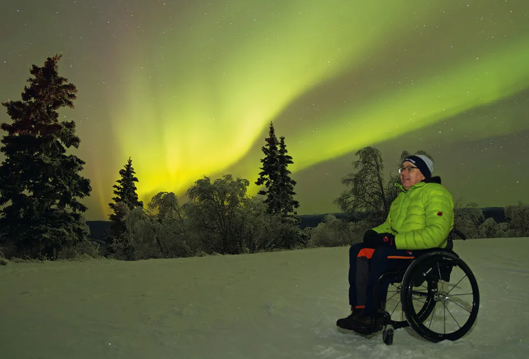 Markus Böni in Kanada bei den Polarlichtern