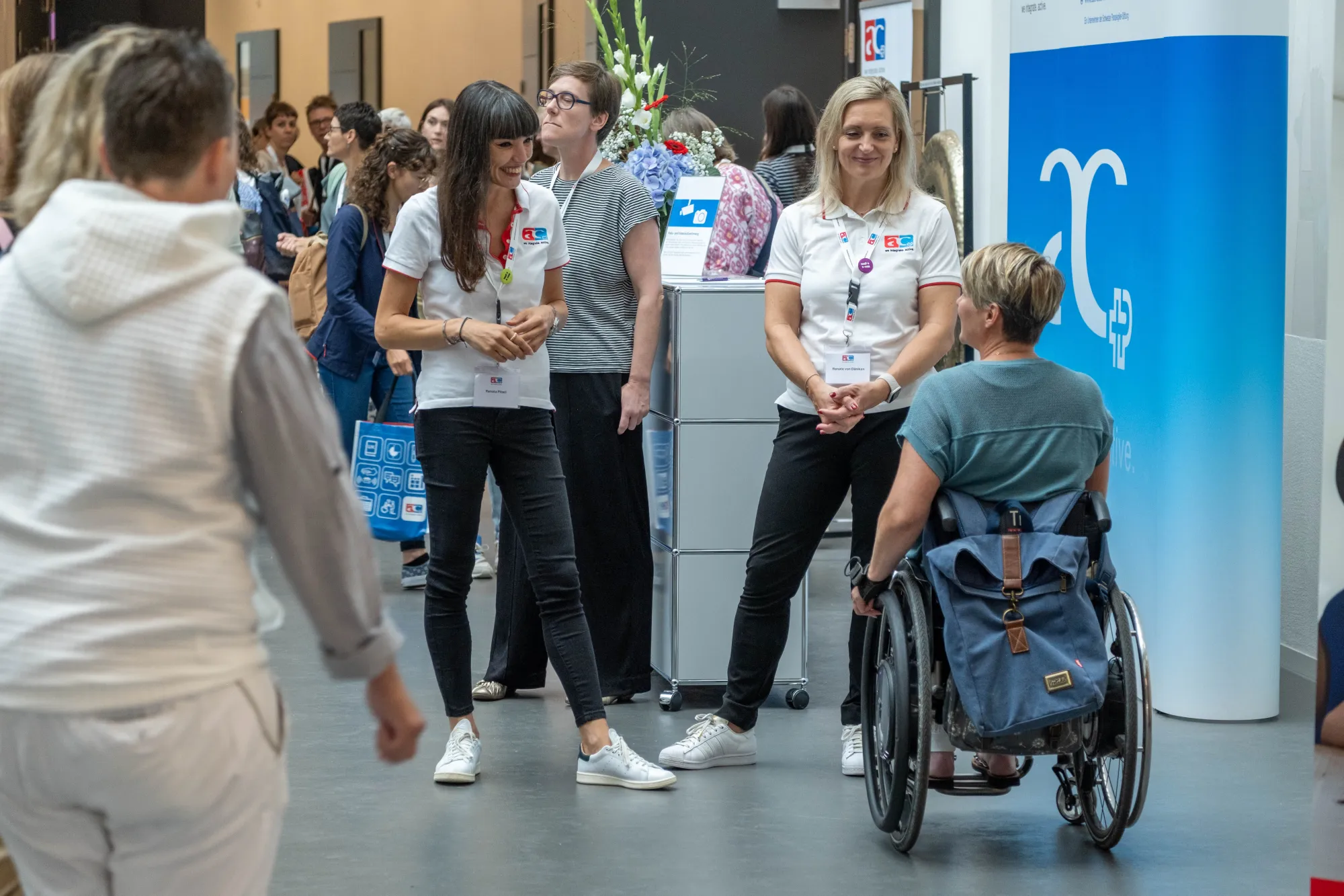 Empfang am Infodesk