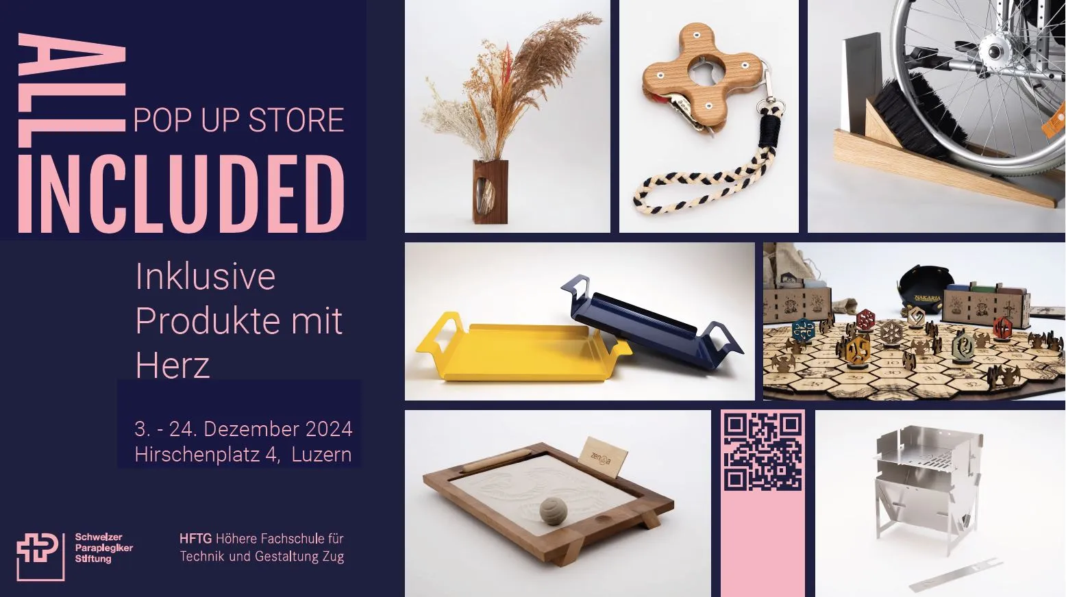 Flyer All Included Pop up Store am Hirschenplatz 4 Luzern