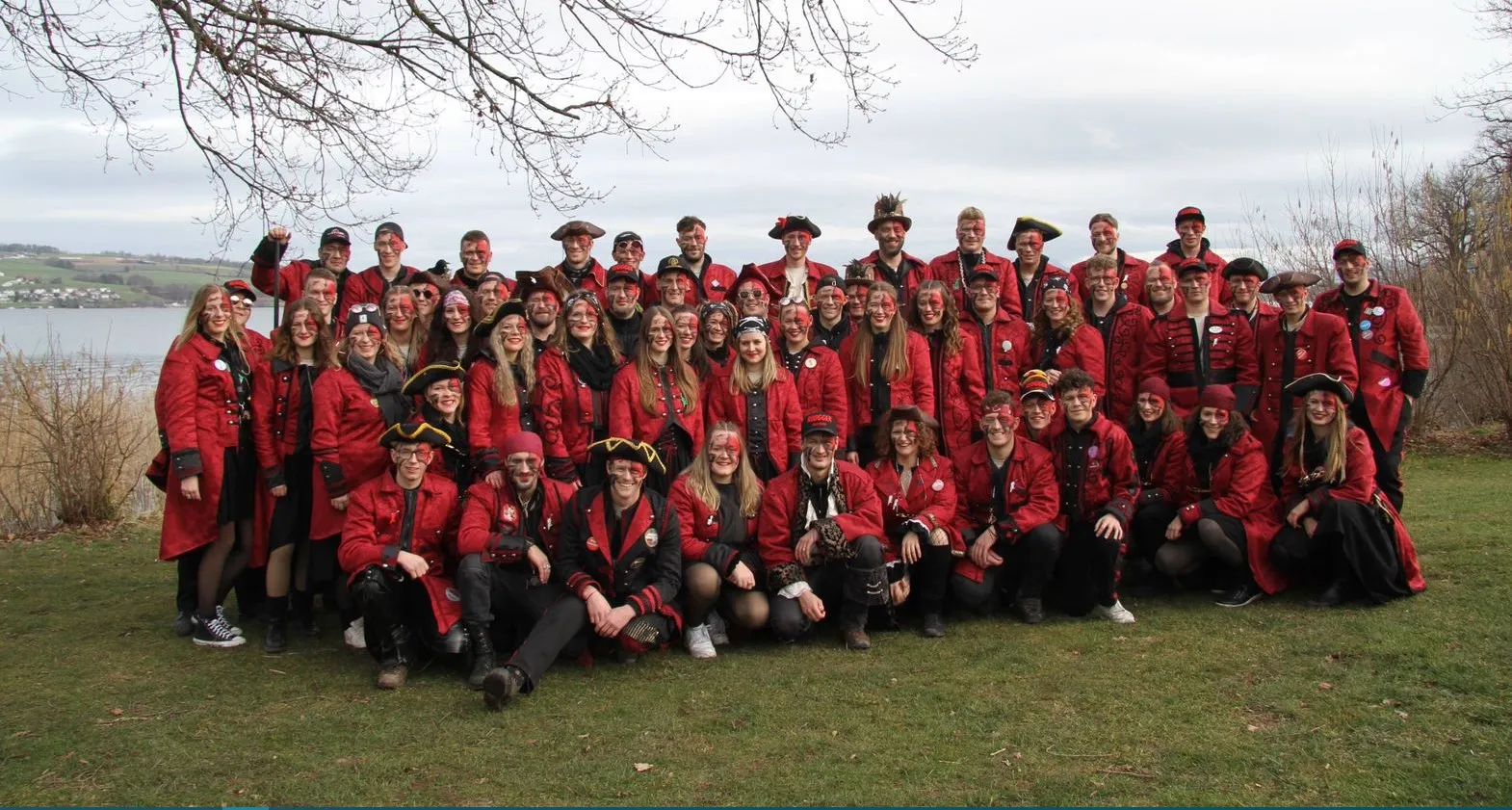 Gruppenbild Flachlandrugger Guggenmusik Nottwil