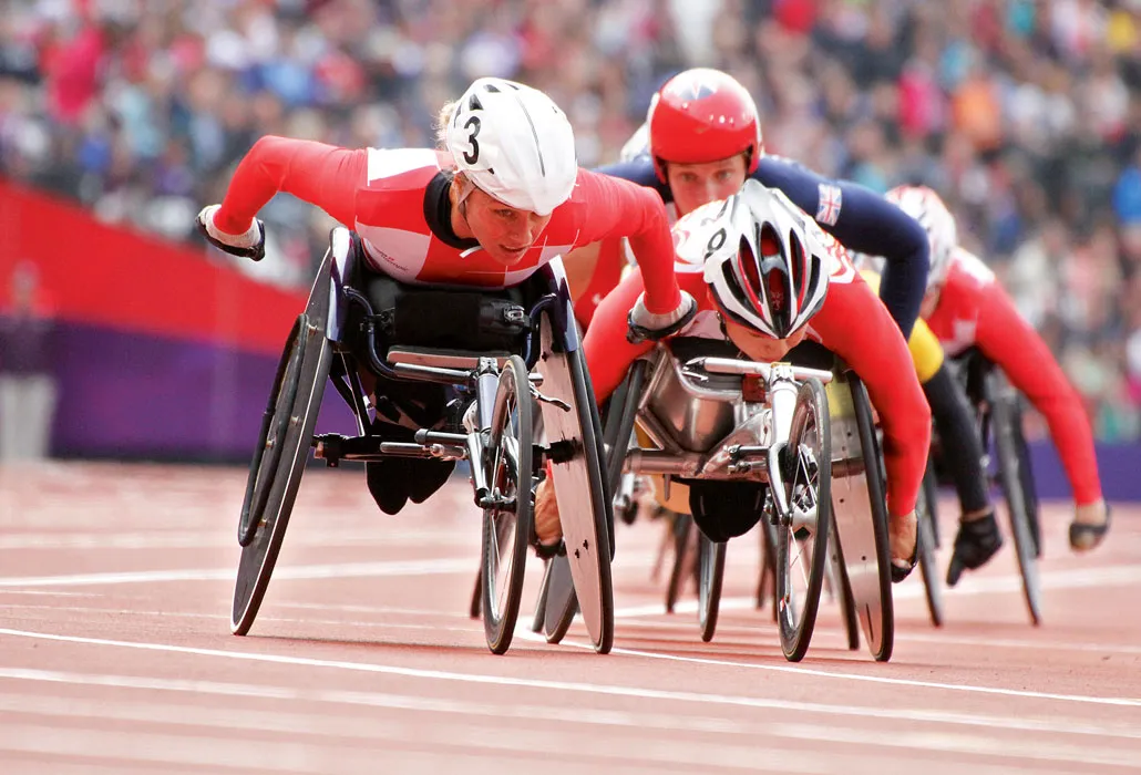 Rollstuhlleichtathletik Paralympics Rennen